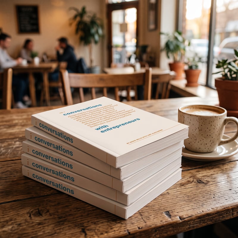 Five copies of Conversations with Entrepreneurs, Volume 1